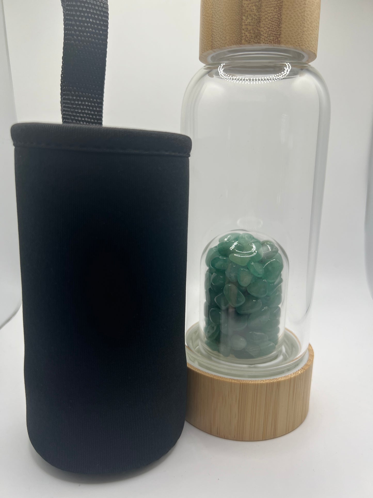 Green Aventurine water bottle